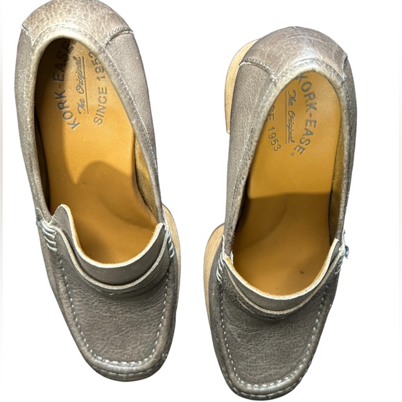 Kork-Ease Barbara Platform Penny Loafer Pump Grey Meteorite Size 8-8.5 - Picture 3 of 4